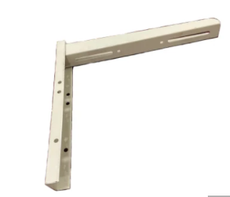 L-Halterung für Klimaanlage mit weißer Pulverbeschichtung