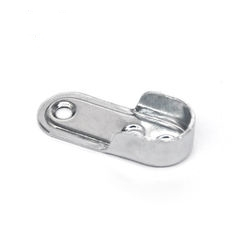 Ovale Schrankstangen-Endhalterung aus Stahl mit drei Löchern für Kleiderbügel 