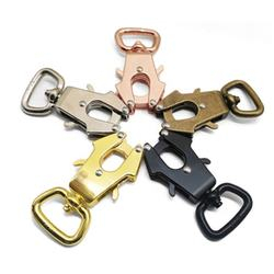 Metall-Zinklegierungsstahl-Frosch-Drehkarabiner-Haustier-Karabinerhaken