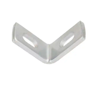 Zubehör für Stahlkonstruktionen. Robuste 90-Grad-Winkelhalterung aus Stahl