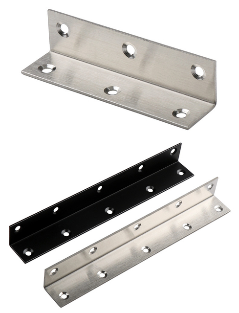  L-förmige Halterungen aus Edelstahl mit Schrauben