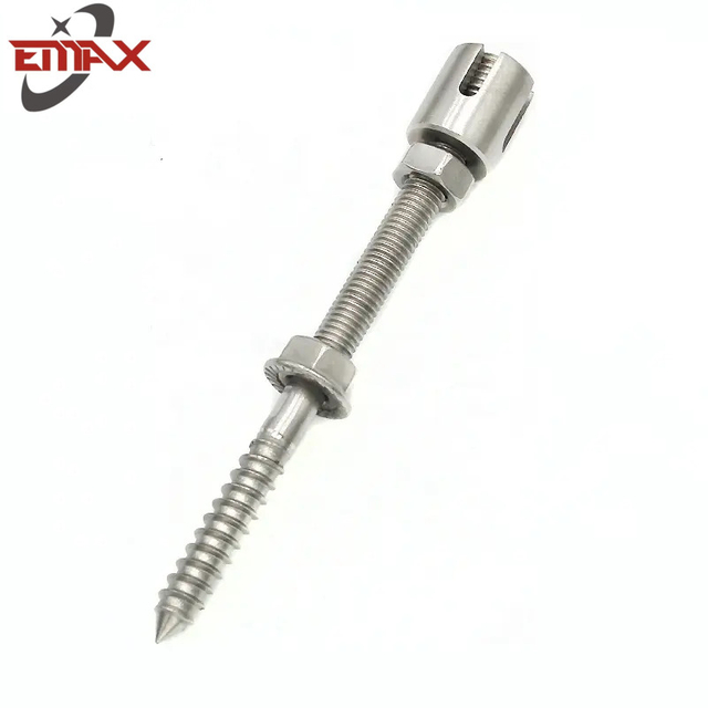 Grüne Wandnabenhalterung, Drahtseilbeschläge, Edelstahl-Hardware-Rigging