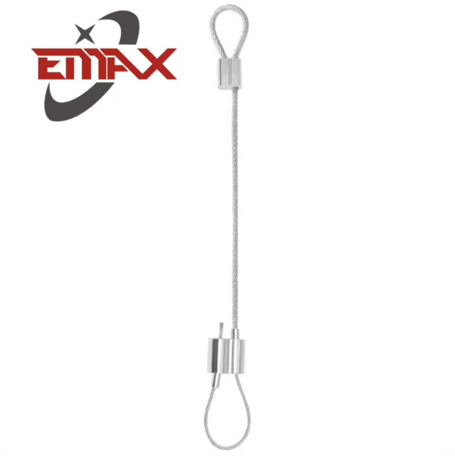 Verstellbare Edelstahl-Drahtseil-Deckenaufhängungs-Sets für Lampe mit Halterung