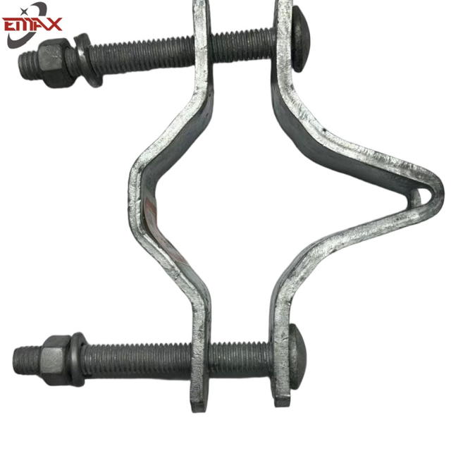 Einstellbare 304 heiße Dip -verzinkte Stangenklemmen für elektrische verzinkt