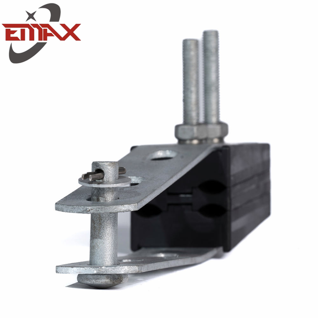 Isolierte Spannungsklemme -Suspensionsklemme mit Gummieinsatz für ABC -Kabelstütze