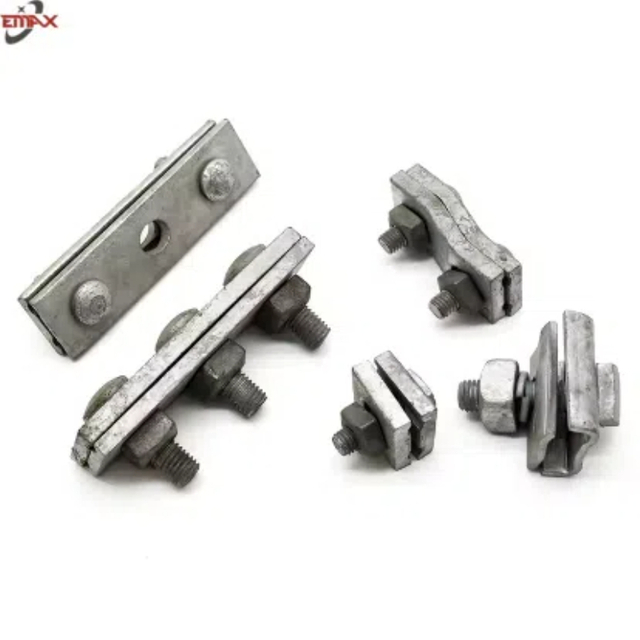 Kabelaufhängung Klemme 3 Schrauben HDG Duty Clamps Guy Grip Messenger Drahtklemme