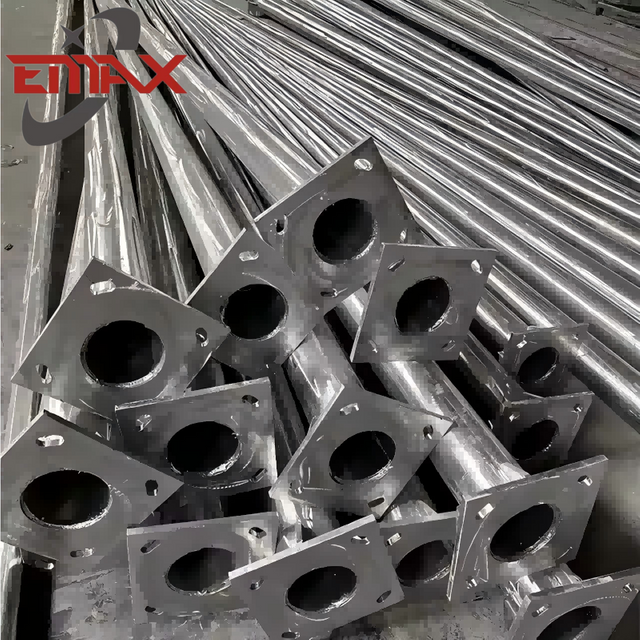 Verzinkte Straßengartenpark Lampe Stange Post Metall im Freien Straßenbeleuchtungsstangen im Freien