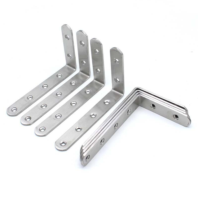 L-förmige Eckhalterung aus Stahl, 90 Grad verstärktes Regal