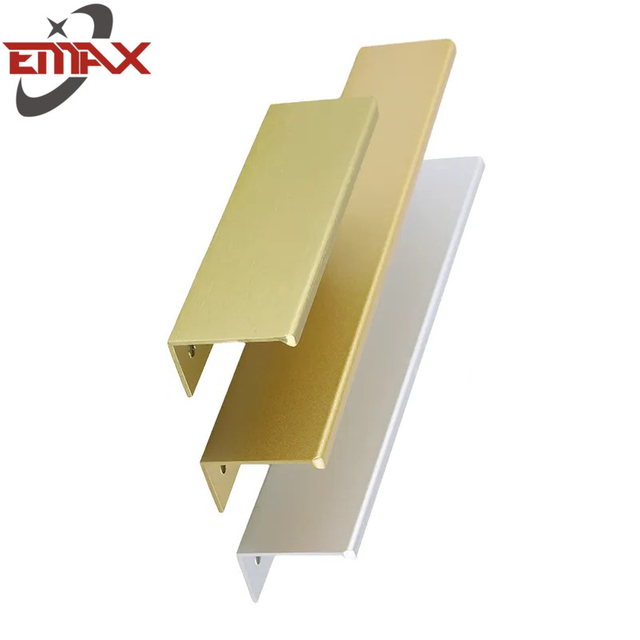 Schrankgriffe aus mattschwarzem Aluminium, Möbelgriffe aus Aluminium